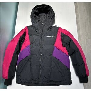 $ 250   ADIDAS  GOOSE  DOWN PUFFER JACKET ORIGINALS   SIZE M    VERY WARM